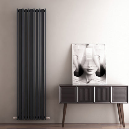 Carisa Barkod Radiateur en Acier Vertical Design Moderne Noir
