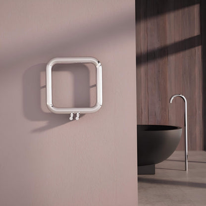Carisa Baro Sèche-Serviettes en Acier Inoxydable Design Moderne Miroir Poli
