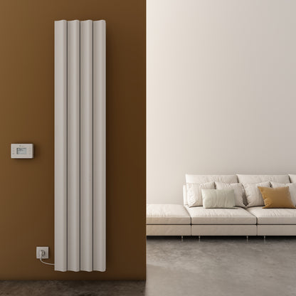 Carisa Boreas S Radiateur Électrique Vertical Design Moderne Blanc