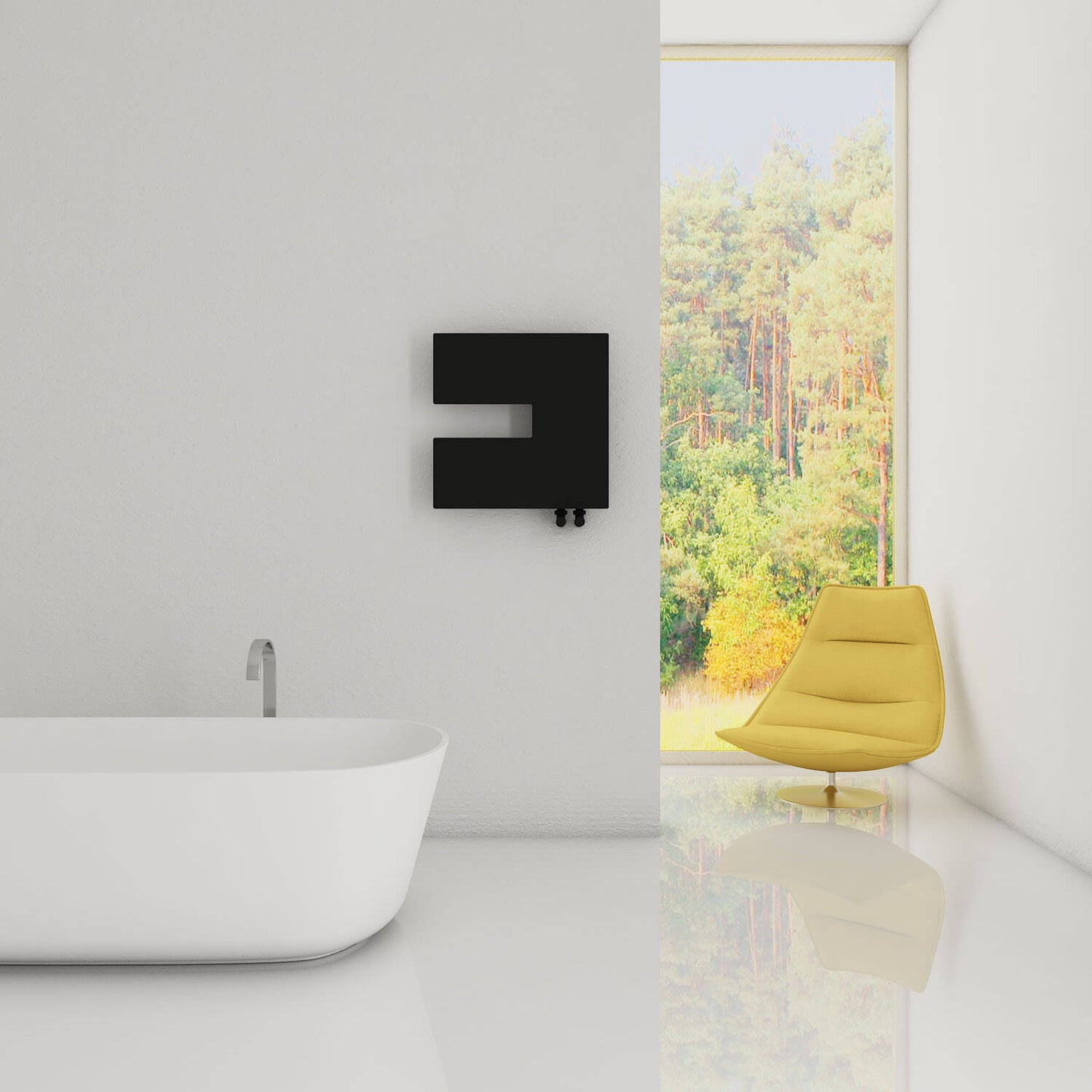 Carisa Coventry-L Radiateur Design Mince en Acier Horizontal Design Moderne