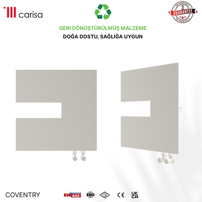 Carisa Coventry-L Radiateur Design Mince en Acier Horizontal Design Moderne