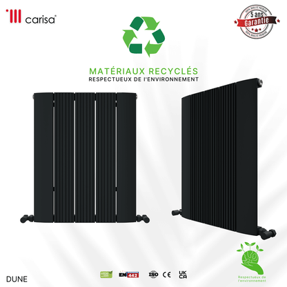 Carisa Dune Radiateur en Aluminium Horizontal Design Moderne Anthracite