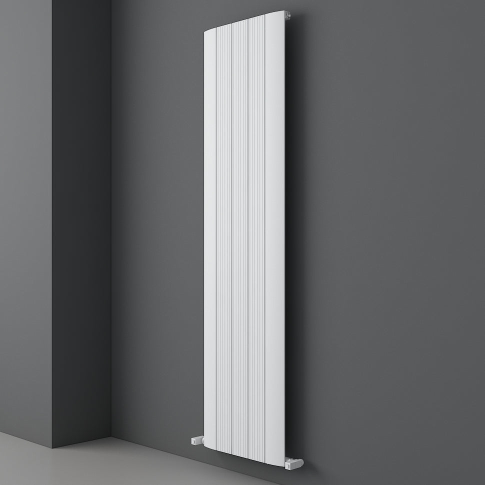 Carisa Dune Radiateur en Aluminium Vertical Design Moderne Blanc