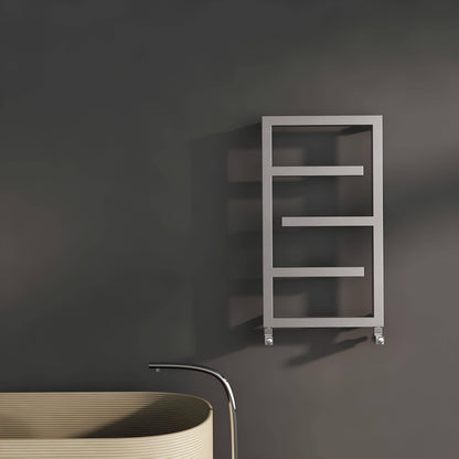 Carisa Eclipse Sèche-Serviettes en Acier Inoxydable Design Moderne Satiné Poli