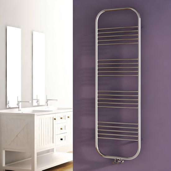 Carisa Electra Sèche-Serviettes en Acier Design Moderne Chromé