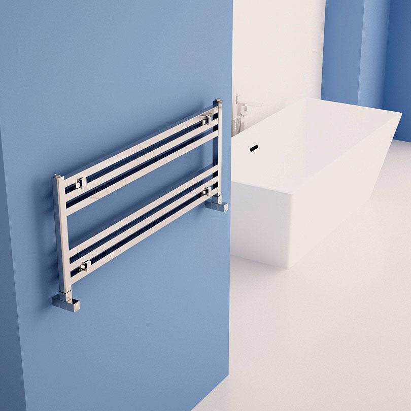 Carisa Fame H Sèche-Serviettes en Aluminium Design Moderne Anodisé Poli