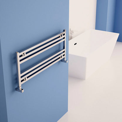 Carisa Fame H Sèche-Serviettes en Aluminium Design Moderne Anodisé Poli