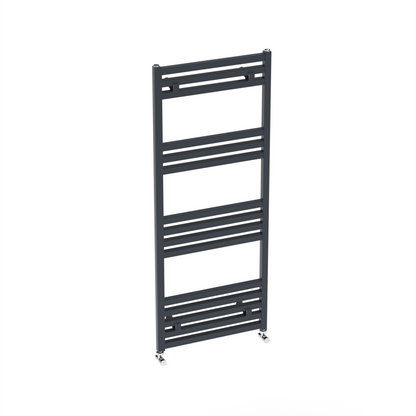 sèche-serviettes aluminium design anthracite Carisa Fame, radiateur porte-serviettes moderne vertical pour salle de bain