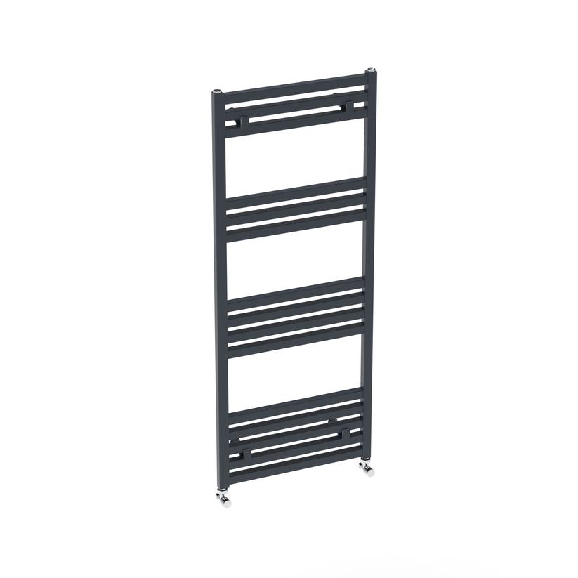 sèche-serviettes aluminium design anthracite Carisa Fame, radiateur porte-serviettes moderne vertical pour salle de bain