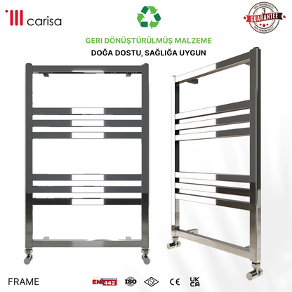 Carisa Frame Sèche-Serviettes en Acier Design Moderne Chromé