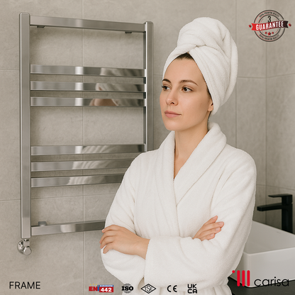 Carisa Frame Sèche-Serviettes en Acier Design Moderne Chromé