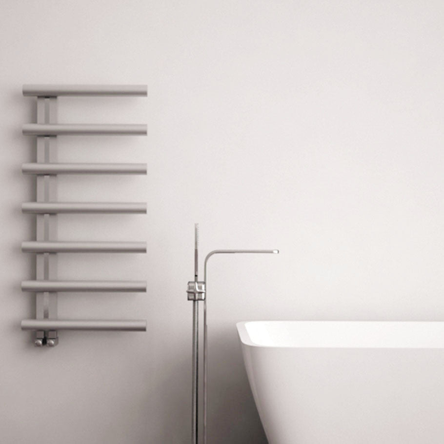 Carisa Ivor Sèche-Serviettes en Acier Inoxydable Design Moderne Satiné Poli