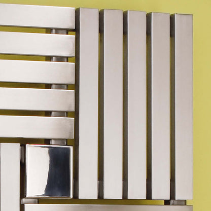 Carisa Keops Radiateur en Acier Inoxydable Horizontal Design Moderne Miroir Poli