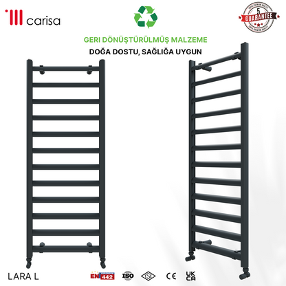 Carisa Lara L Sèche-Serviettes en Aluminium Design Moderne Anthracite