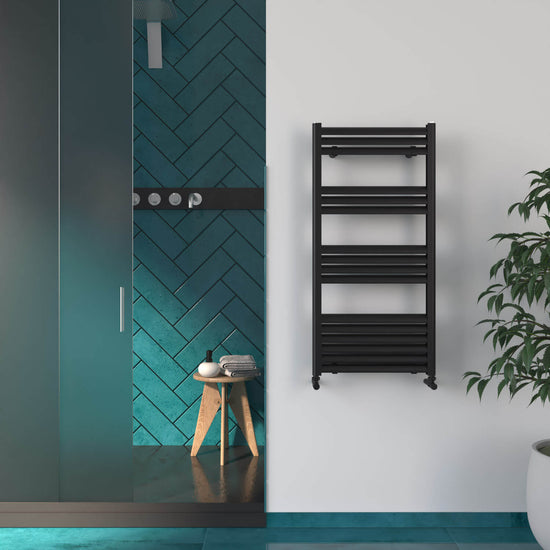 Carisa Lara Sèche-Serviettes en Aluminium  Design Moderne Noir