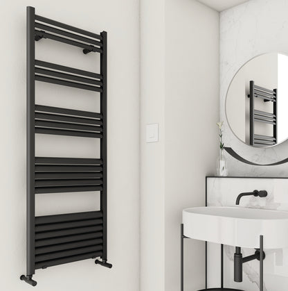 Carisa Lara Sèche-Serviettes en Aluminium  Design Moderne Noir