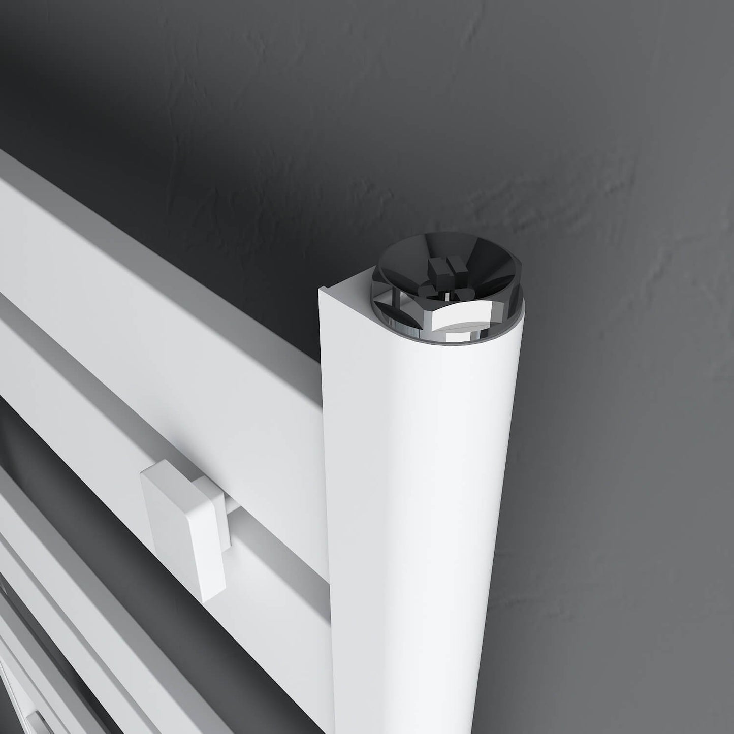 Carisa Ligne Sèche-Serviettes en Aluminium Design Moderne Blanc