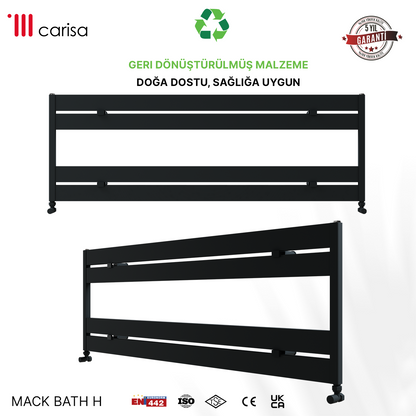 Carisa Mack Bath H Sèche-Serviettes en Aluminium Design Moderne Anthracite