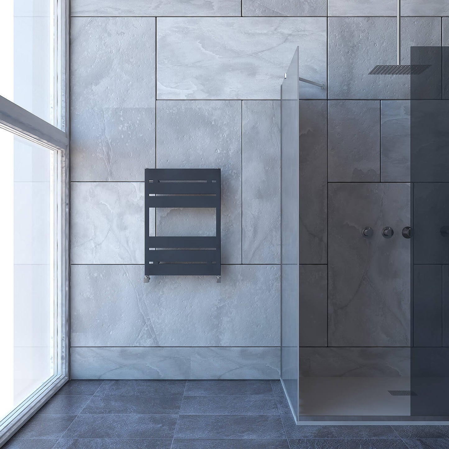 Carisa Mack Bath Sèche-Serviettes en Aluminium Design Moderne Anthracite