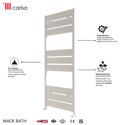 Carisa Mack Bath Sèche-Serviettes en Aluminium Design Moderne Blanc