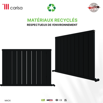 Carisa Mack Radiateur en Aluminium Horizontal Design Moderne Anthracite