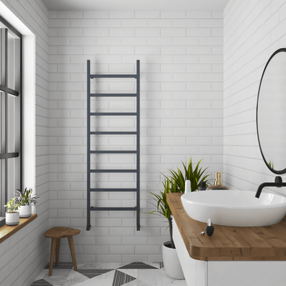 Carisa Maya Sèche-Serviettes en Aluminium Design Moderne Anthracite