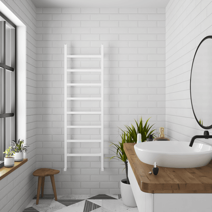 Carisa Maya Sèche-Serviettes en Aluminium Design Moderne Blanc