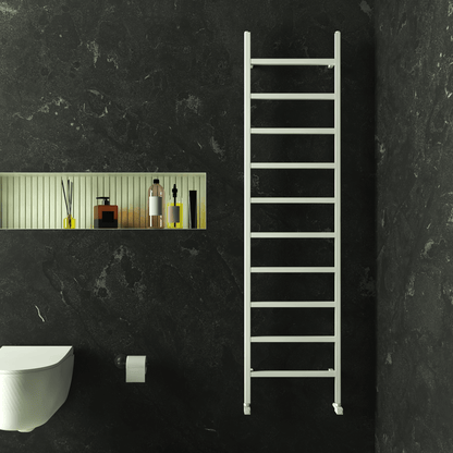 Carisa Maya Sèche-Serviettes en Aluminium Design Moderne Blanc