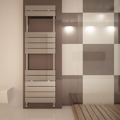 Carisa Monza Bath Sèche-Serviettes en Aluminium Design Moderne Anodisé Poli