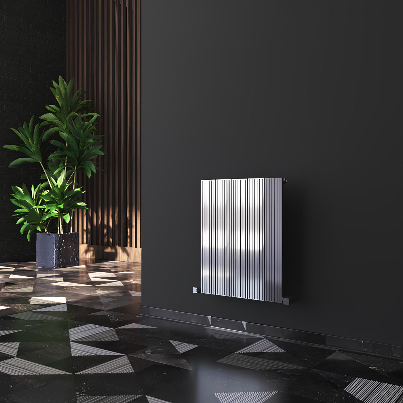 Carisa Monza Radiateur en Aluminium Horizontal Design Moderne Anodisé Poli