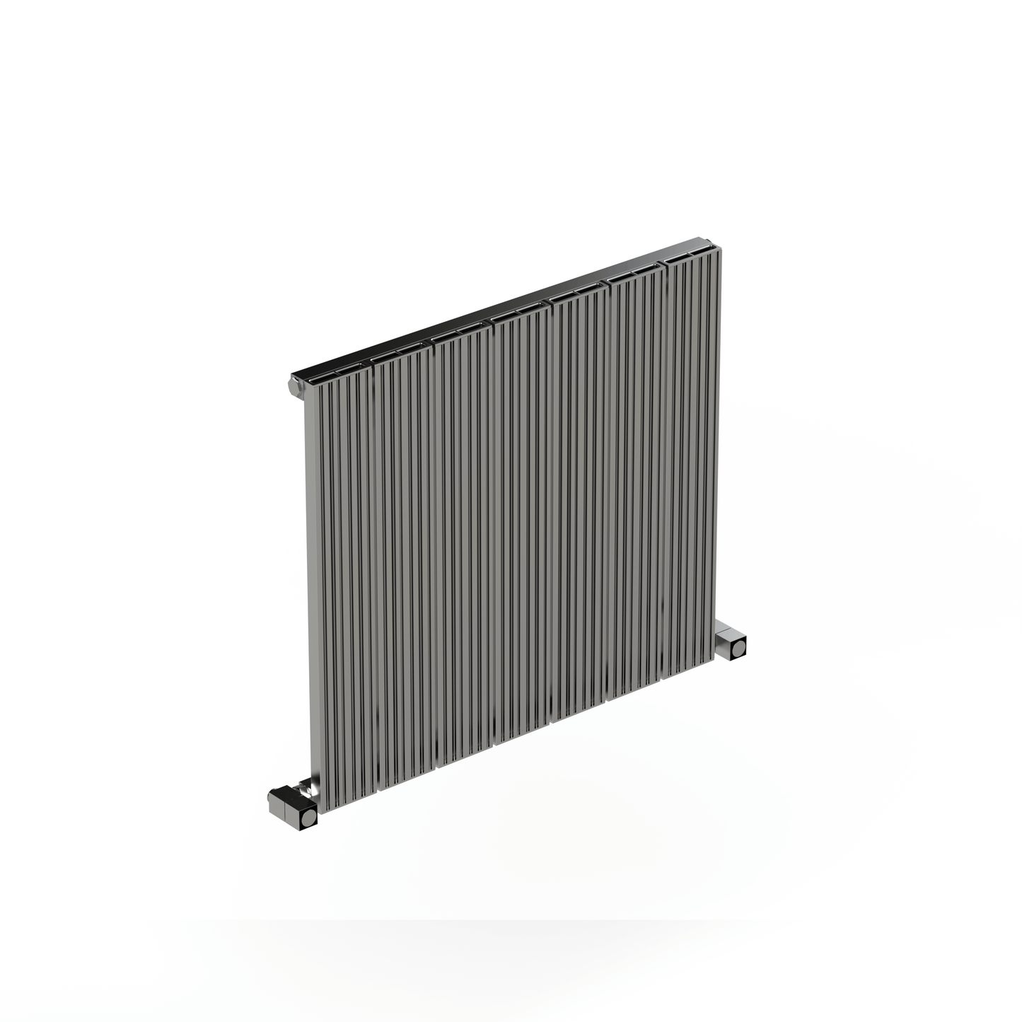 Carisa Monza Radiateur en Aluminium Horizontal Design Moderne Anodisé Poli