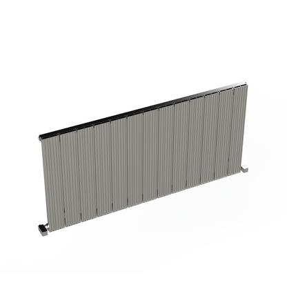 Carisa Monza Radiateur en Aluminium Horizontal Design Moderne Anodisé Poli