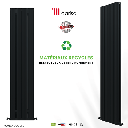 Carisa Monza Radiateur en Aluminium Vertical Design Moderne Anthracite