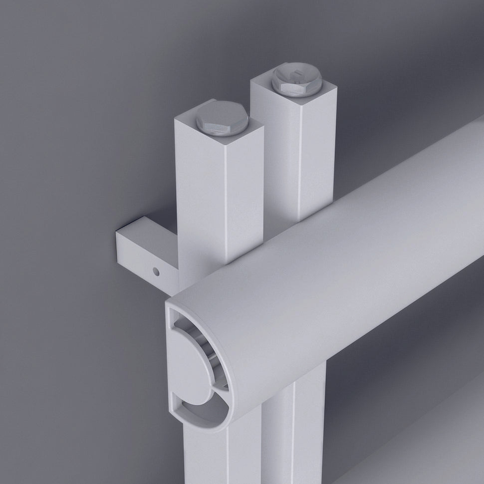 Carisa Moon L Sèche-Serviettes en Aluminium Design Moderne Blanc