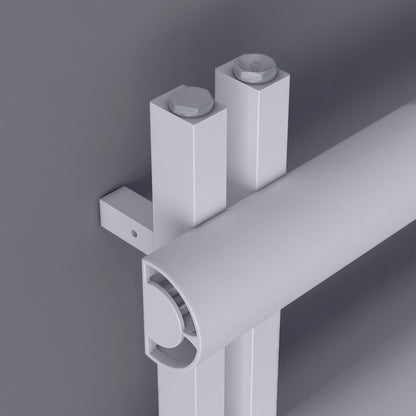 Carisa Moon L Sèche-Serviettes en Aluminium Design Moderne Blanc