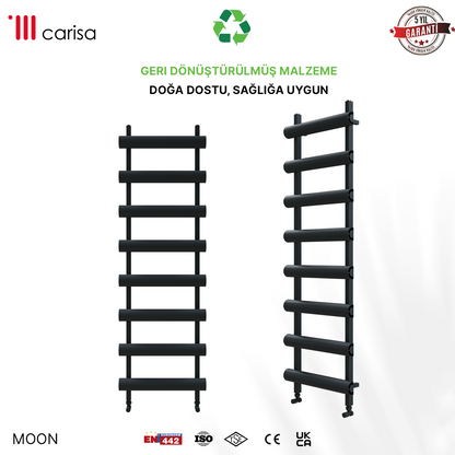 Carisa Moon Sèche-Serviettes en Aluminium Design Moderne Anthracite
