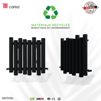 Carisa Motion Radiateur en Aluminium Horizontal Design Moderne Anthracite