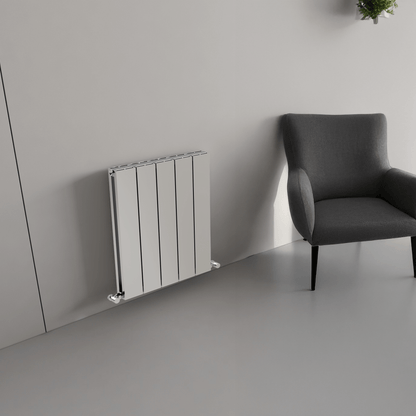 Carisa Nemo Double Radiateur en Aluminium Horizontal Design Moderne Anodisé Poli