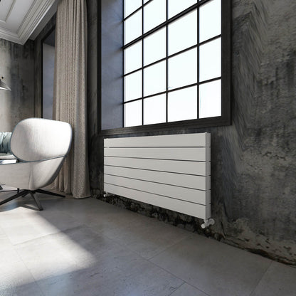Carisa Nemo Double Xl Radiateur en Aluminium Horizontal Design Moderne Blanc