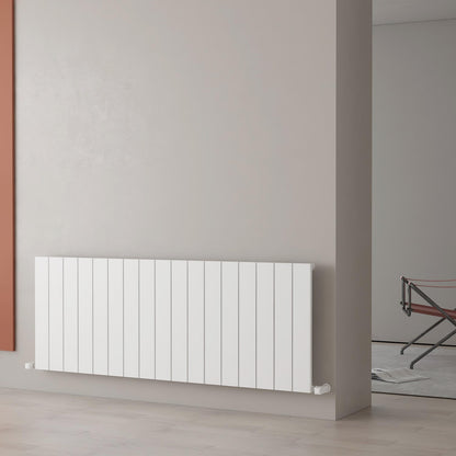 Carisa Nemo Radiateur en Aluminium Horizontal Design Moderne Blanc