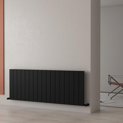 Carisa Nemo Radiateur en Aluminium Horizontal Design Moderne Noir
