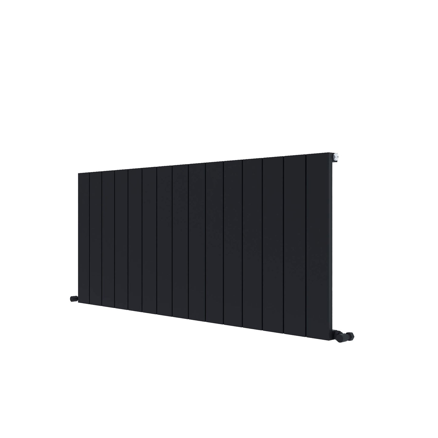 Carisa Nemo Radiateur en Aluminium Horizontal Design Moderne Noir