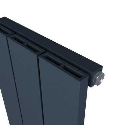 Carisa Nemo Radiateur en Aluminium Vertical Design Moderne Anthracite