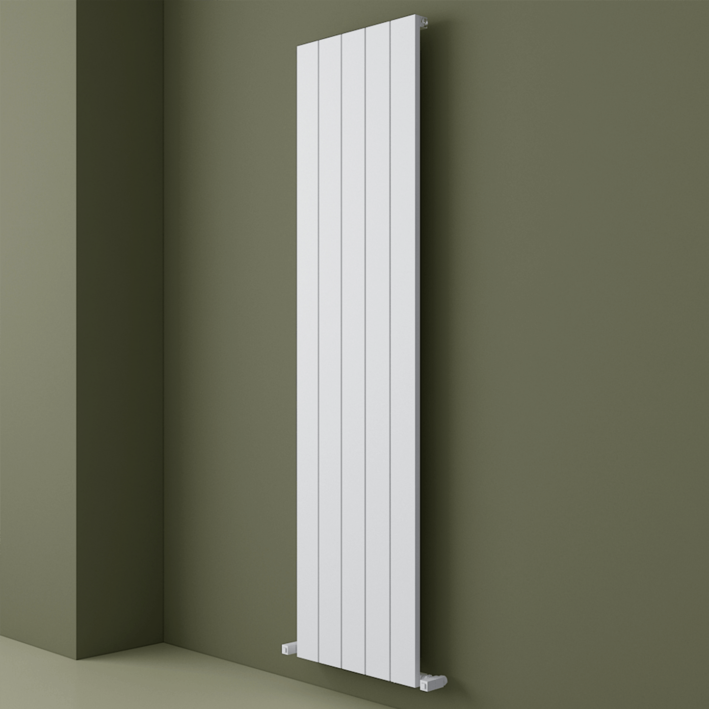 Carisa Nemo Radiateur en Aluminium Vertical Design Moderne Blanc