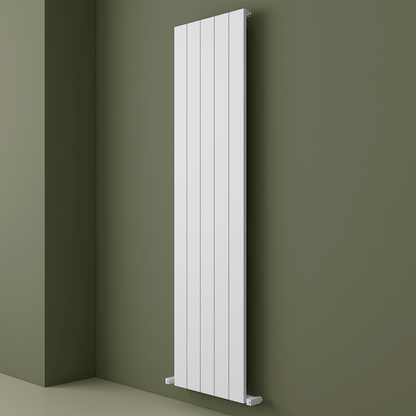 Carisa Nemo Radiateur en Aluminium Vertical Design Moderne Blanc