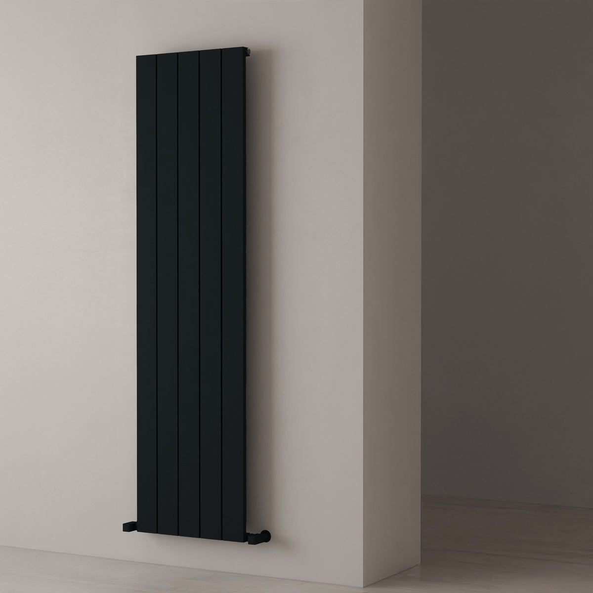 Carisa Nemo Radiateur en Aluminium Vertical Design Moderne Noir