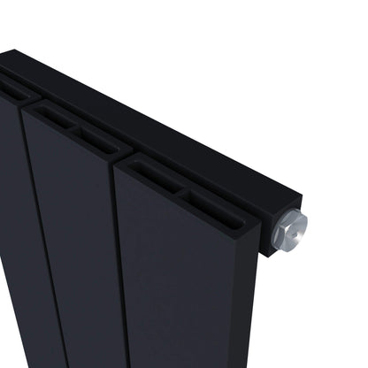 Carisa Nemo Radiateur en Aluminium Vertical Design Moderne Noir