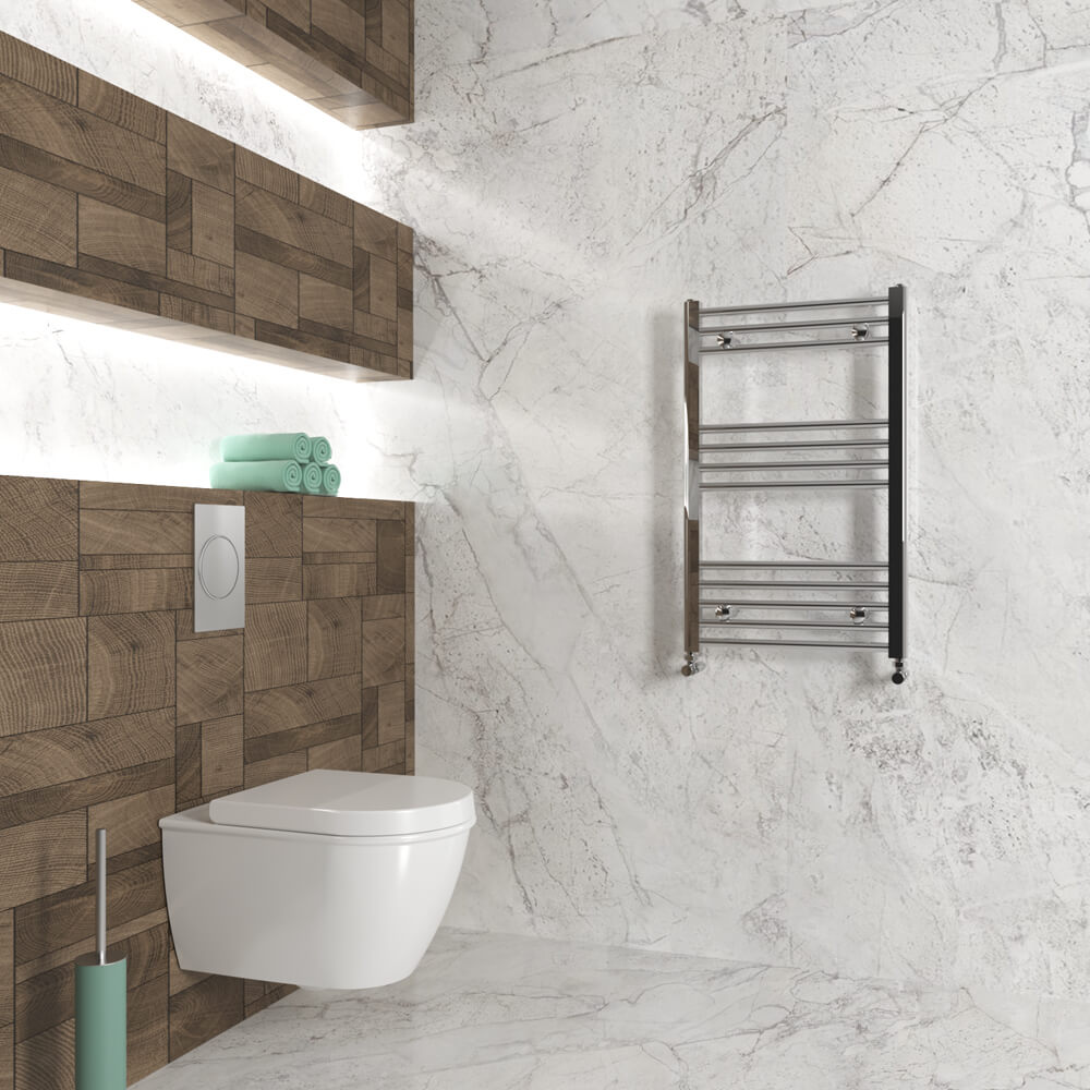 Carisa Nile Sèche-Serviettes en Acier Design Moderne Chromé