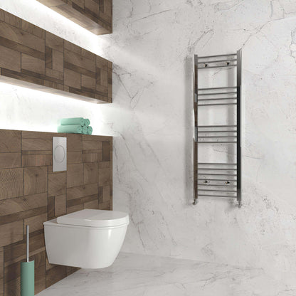 Carisa Nile Sèche-Serviettes en Acier Design Moderne Chromé