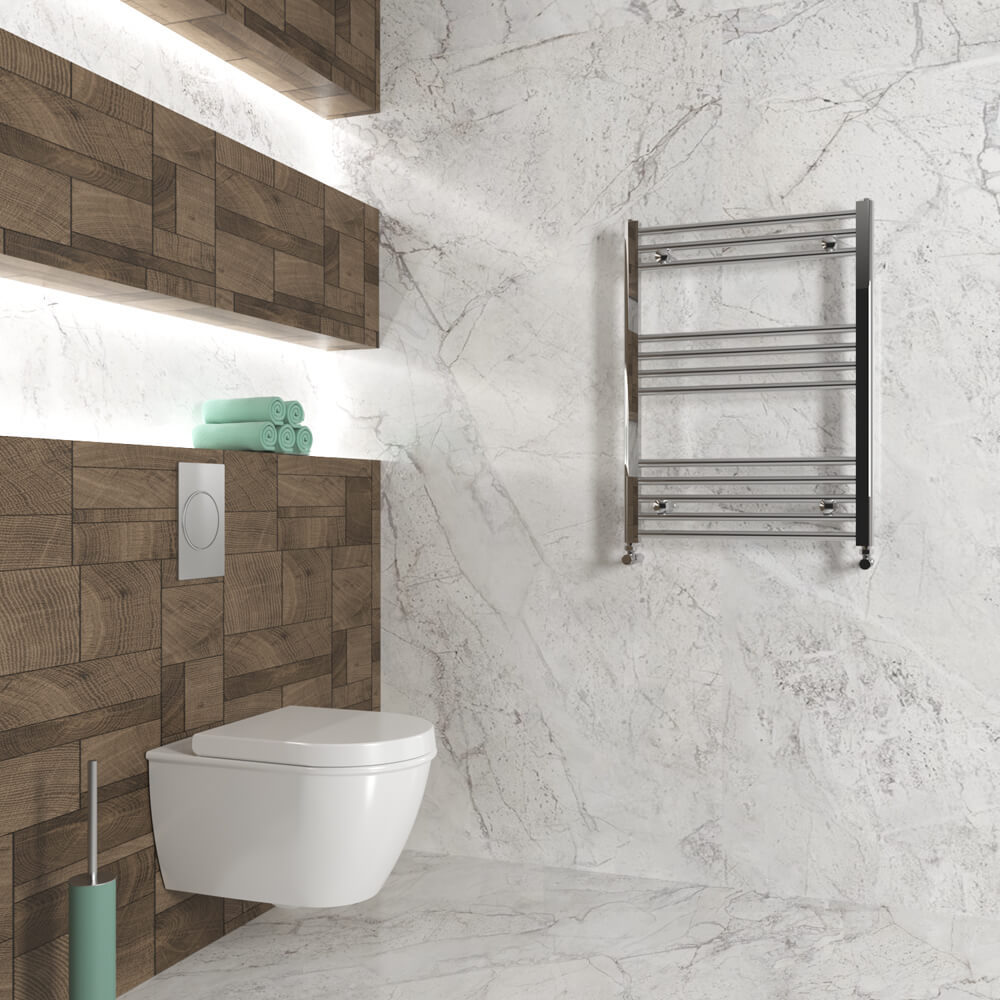 Carisa Nile Sèche-Serviettes en Acier Design Moderne Chromé